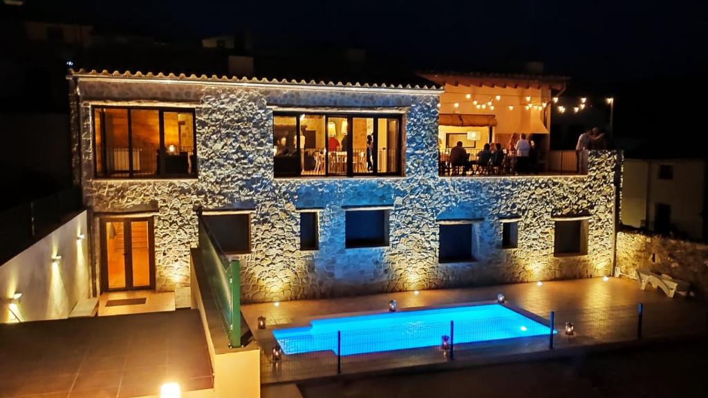 Bazén v ubytování Lo Indiano, casa de turisme rural nebo v jeho okolí