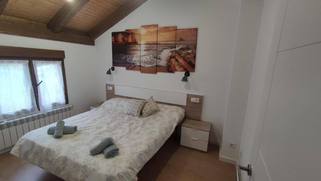 Postel nebo postele na pokoji v ubytování Casa Valparaíso