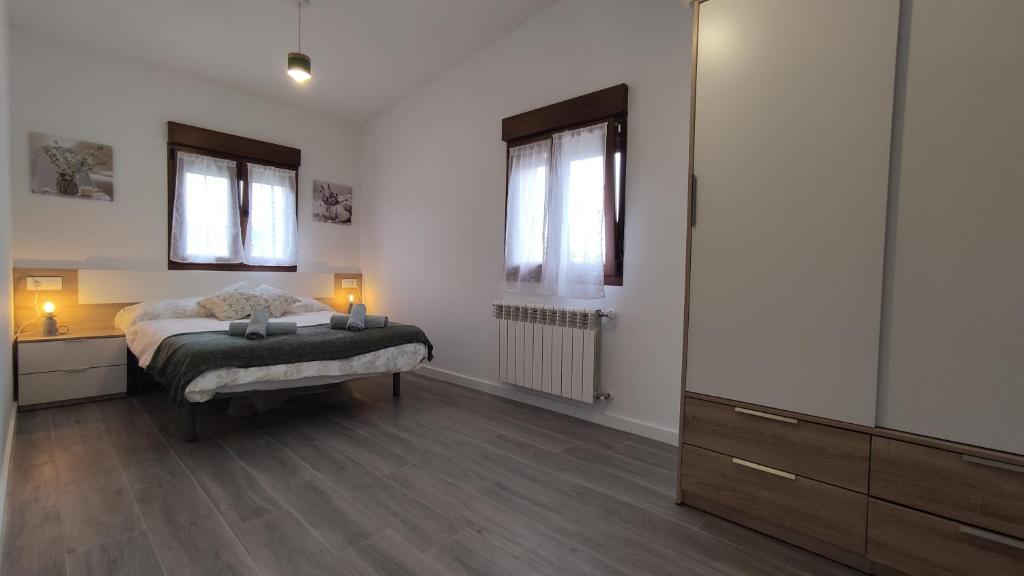 Postel nebo postele na pokoji v ubytování Casa Valparaíso