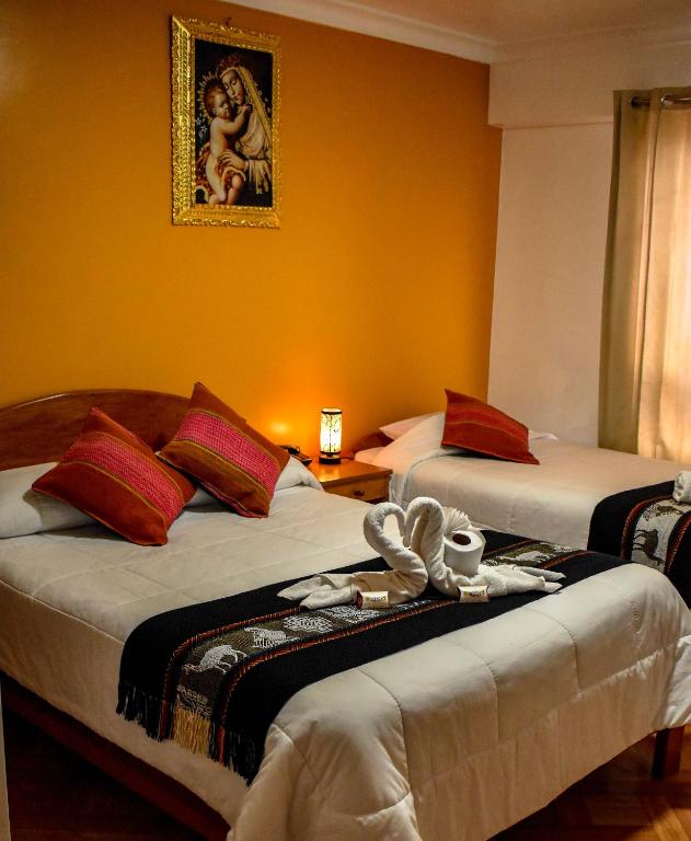 Postel nebo postele na pokoji v ubytování Hotel del Sur
