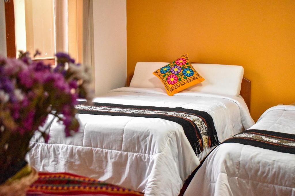 Postel nebo postele na pokoji v ubytování Hotel del Sur