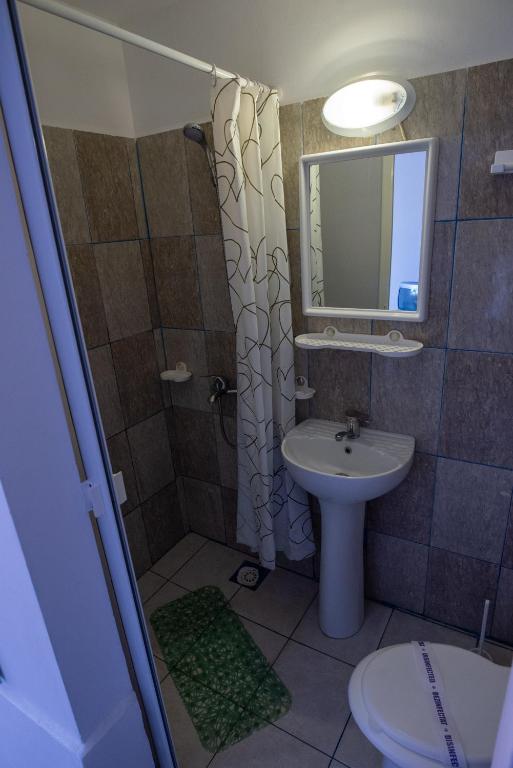 Koupelna v ubytování Hotel Proton K3