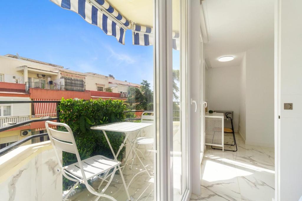 Balkon lub taras w obiekcie Cozy beach apartment