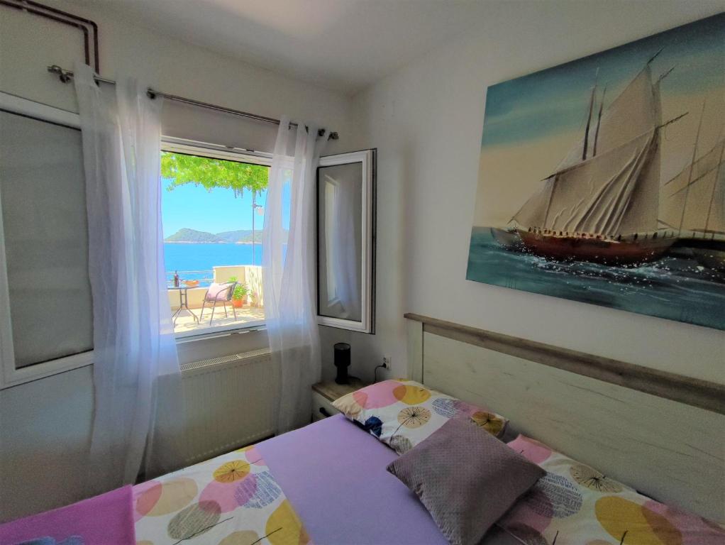 Postel nebo postele na pokoji v ubytování Apartment Jole