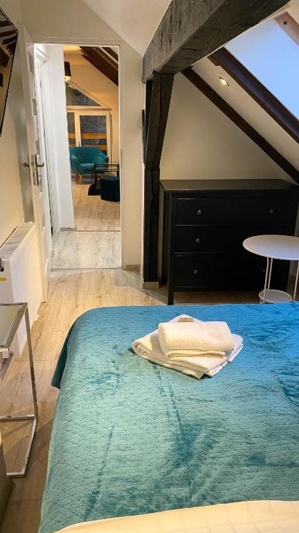 Postel nebo postele na pokoji v ubytování Villa K2