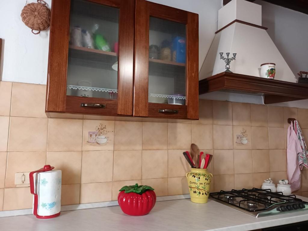Kuchyňa alebo kuchynka v ubytovaní CASOLARE TROMBACCO