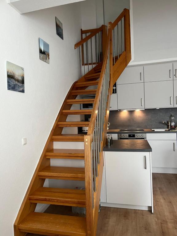 Kuchyň nebo kuchyňský kout v ubytování Gorch-Fock-Straße 2