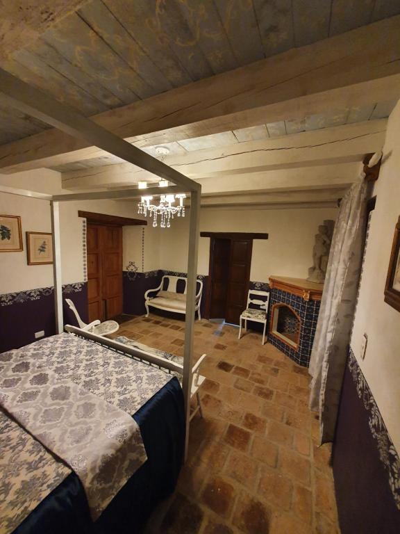 Postel nebo postele na pokoji v ubytování Casa Dos Gallos