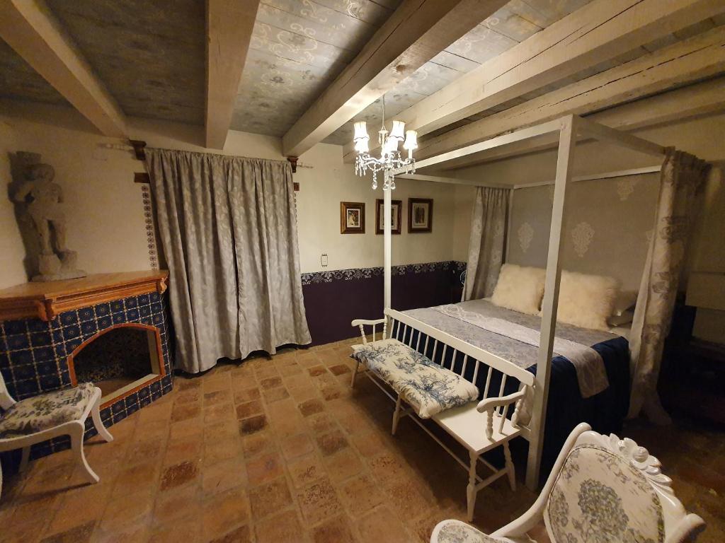 Postel nebo postele na pokoji v ubytování Casa Dos Gallos