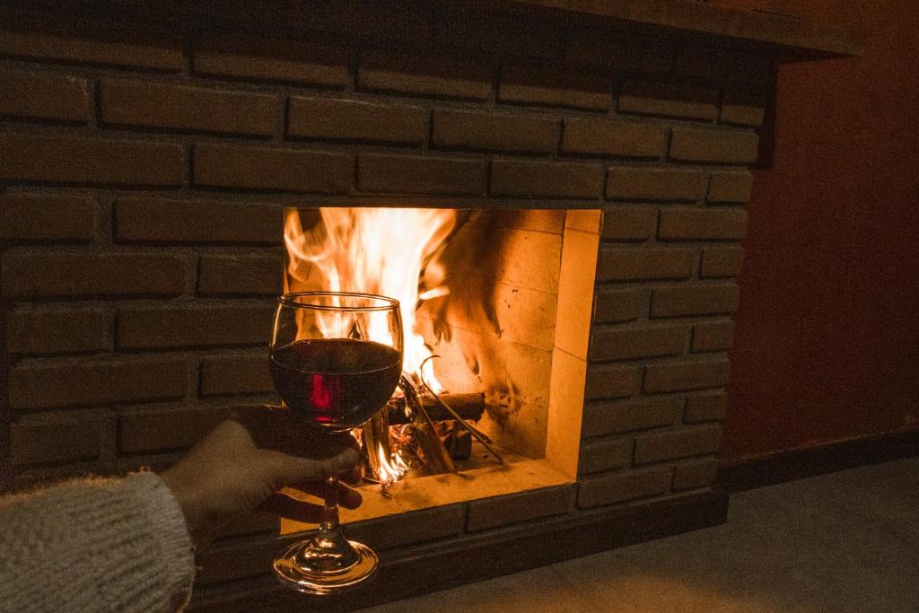 Ποτά στο Chalés Cerejeira, vista para a Pedra Selada