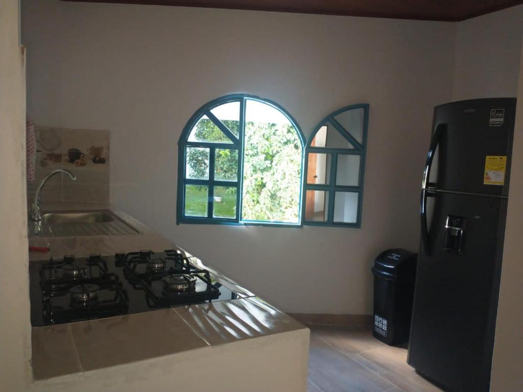 Kuchyň nebo kuchyňský kout v ubytování Aldea Inmueble