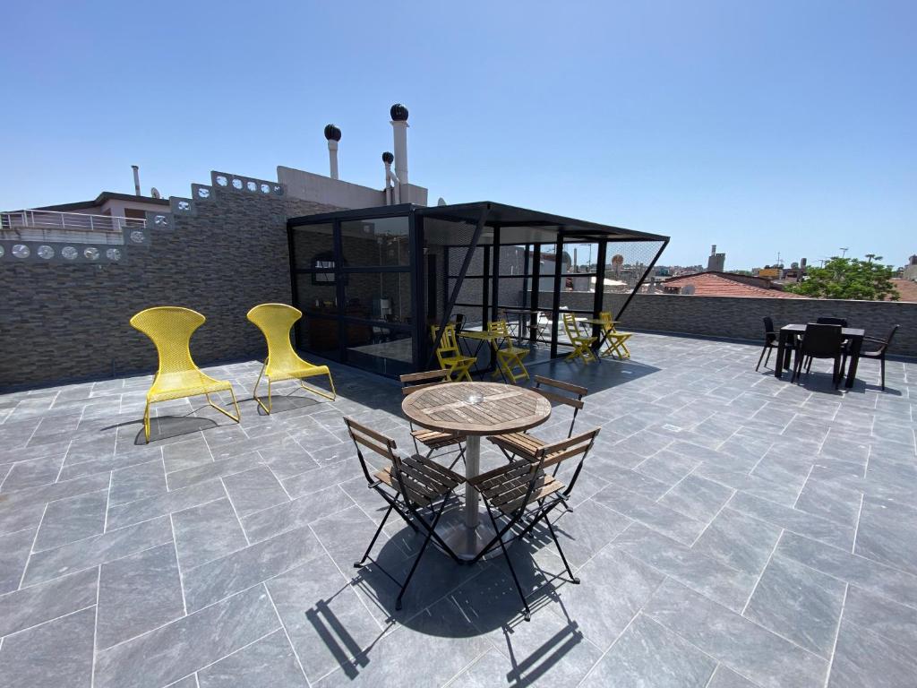 Balkón nebo terasa v ubytování My Dora Hotel