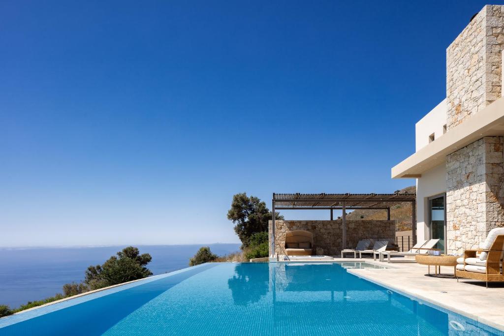 Πισίνα στο ή κοντά στο Melampes Villa