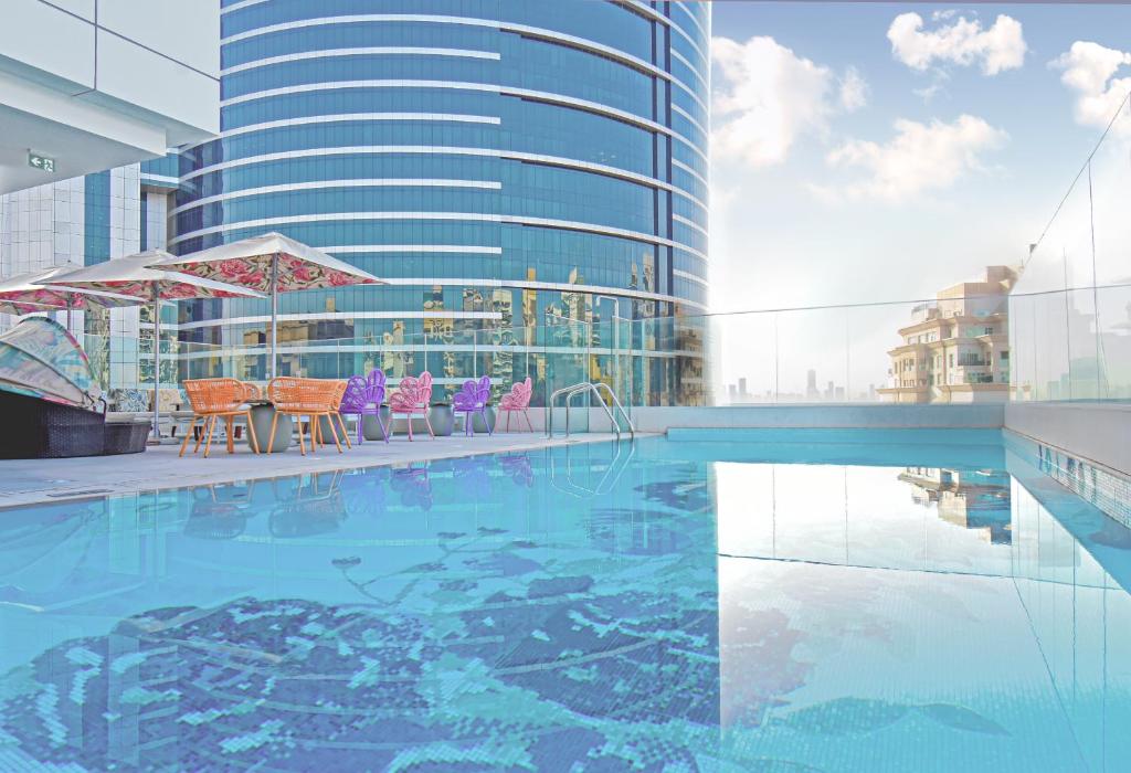 The swimming pool at or close to Premier Inn Dubai Barsha Heights