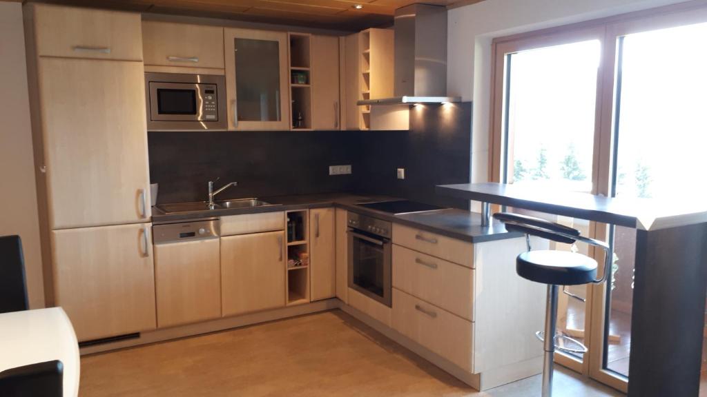 Kuchyňa alebo kuchynka v ubytovaní Ferienwohnung Stampfer