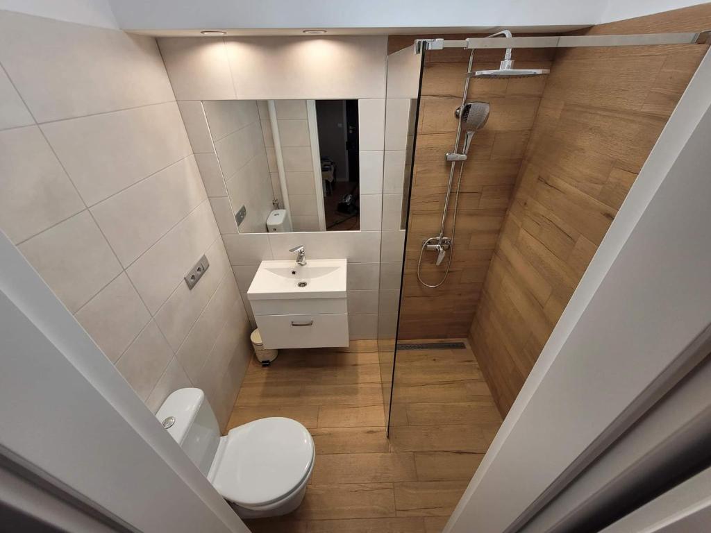 Kúpeľňa v ubytovaní Apartament 5 minut spacerem od plaży