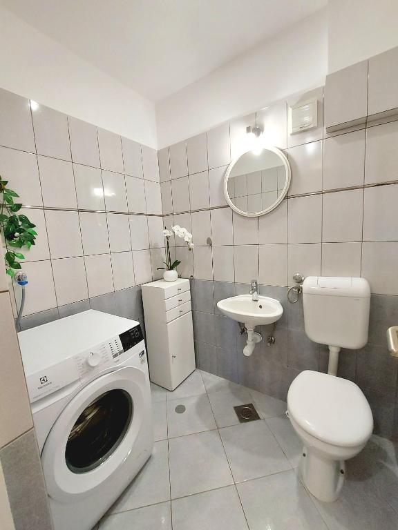 Koupelna v ubytování Apartman Anna