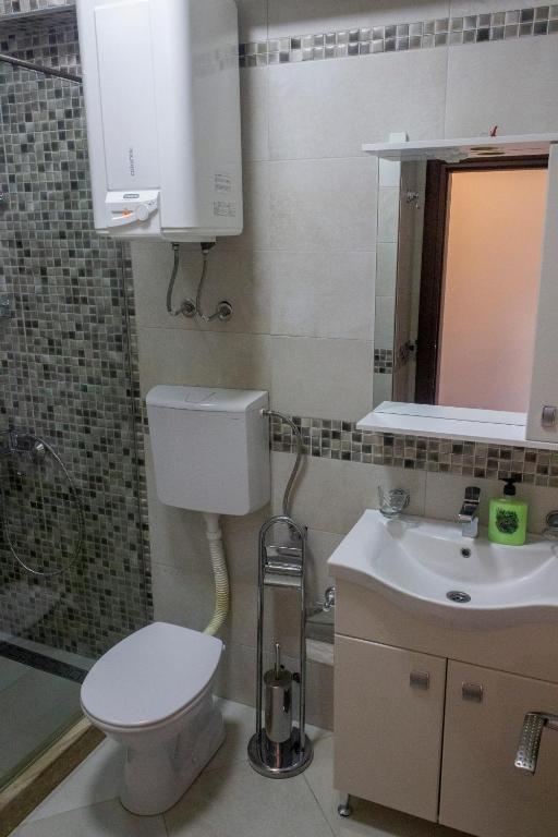 A bathroom at Sole Mio