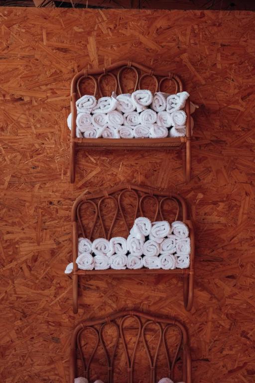 Postel nebo postele na pokoji v ubytování Glamping -420