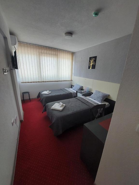 Postel nebo postele na pokoji v ubytování Rooms S&S Milicevic u strogom centru Aleksandrovca
