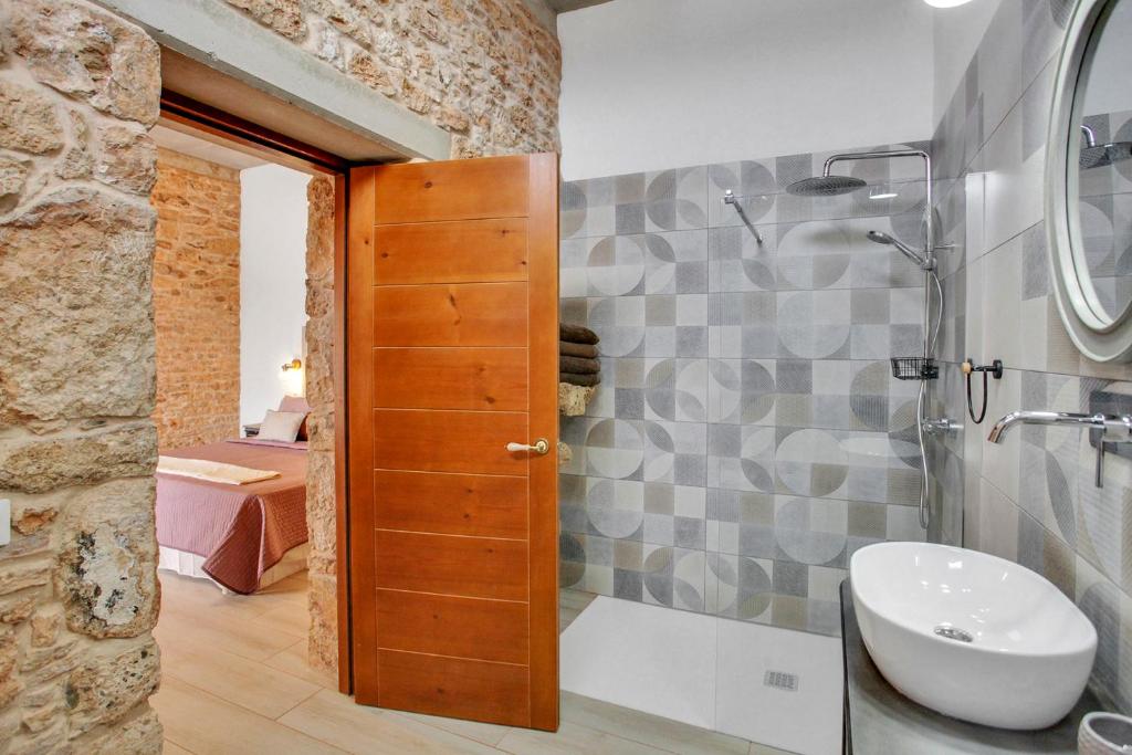 Kúpeľňa v ubytovaní Casa Rural Sajoná