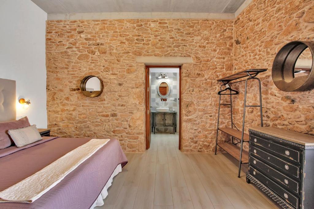 Posteľ alebo postele v izbe v ubytovaní Casa Rural Sajoná