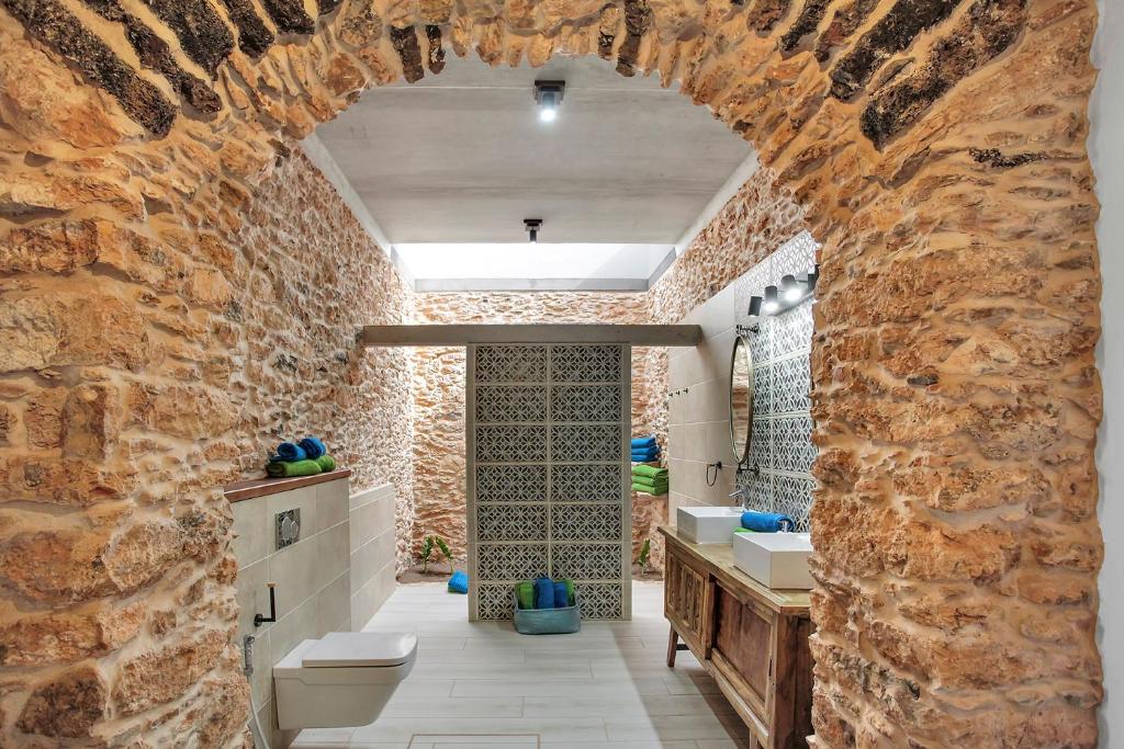 Kúpeľňa v ubytovaní Casa Rural Sajoná
