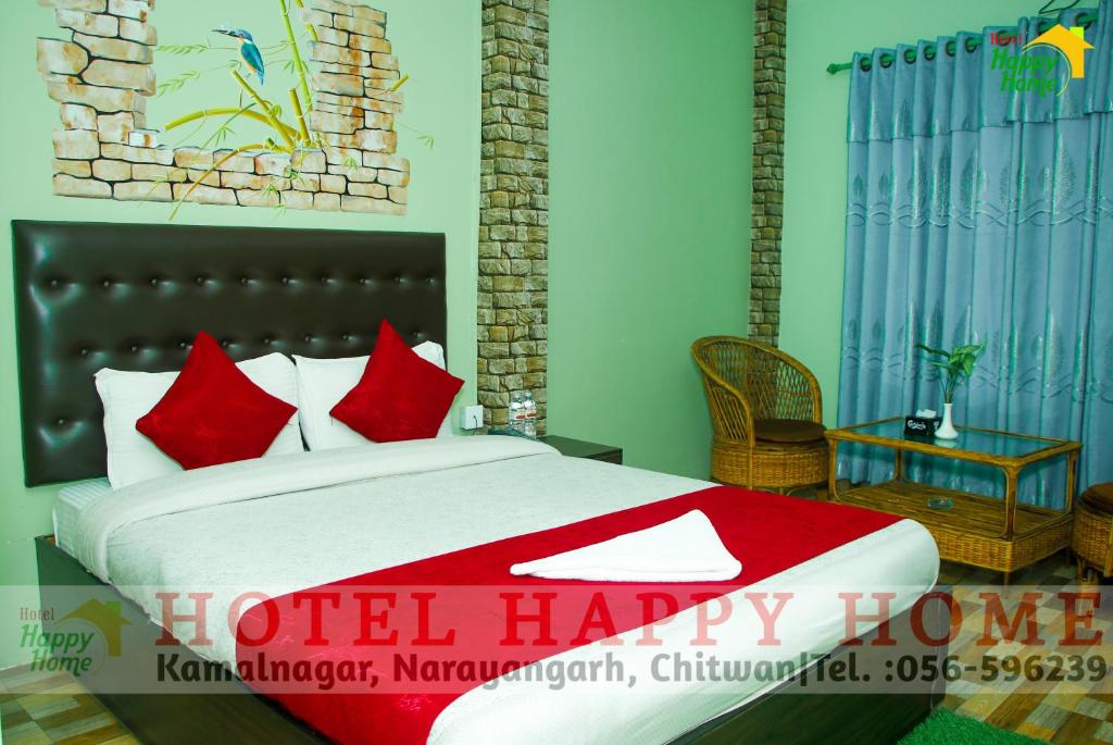 Postel nebo postele na pokoji v ubytování Hotel Happy Home
