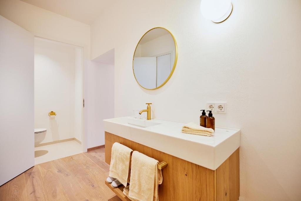 Koupelna v ubytování Boutiquehotel Zum Goldenen Hirschen