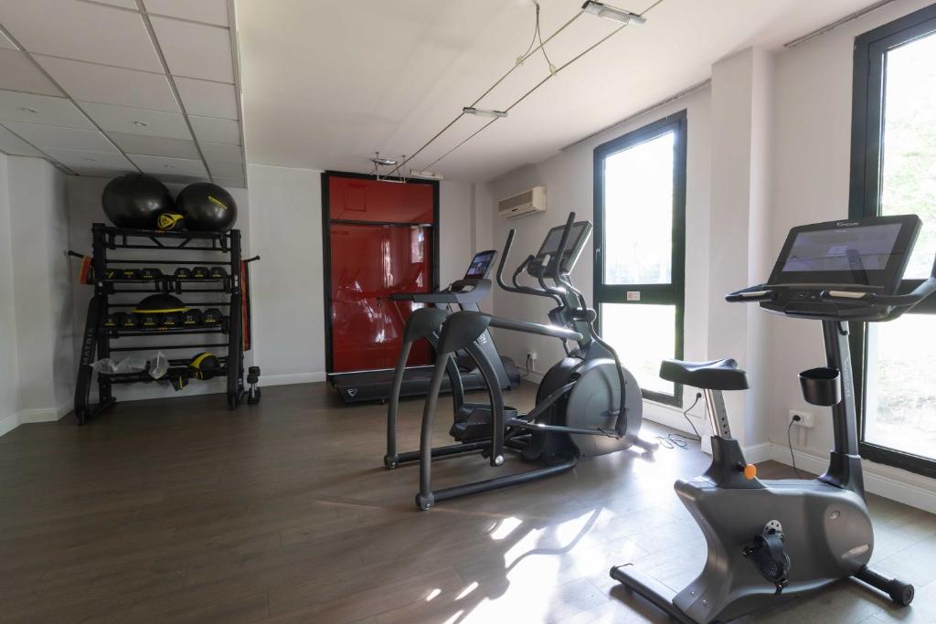 Fitness centrum a/nebo fitness zařízení v ubytování Belstay Milano Linate