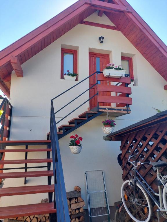 Balkón nebo terasa v ubytování Kossuth Lajos utca 73 Apartman Nabuka