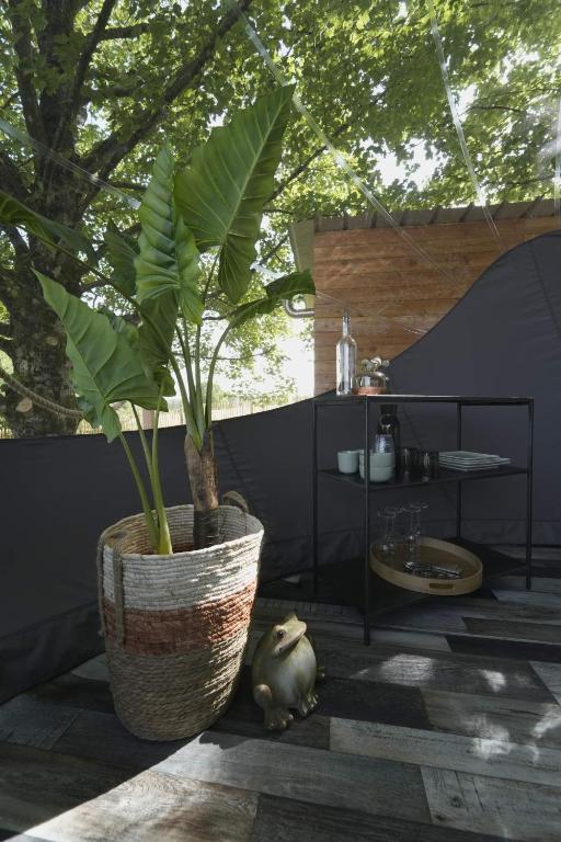 Zahrada ubytování Bulles Odette & Ginette et Tiny House Suzette "Au guet Marais" Etape Insolite