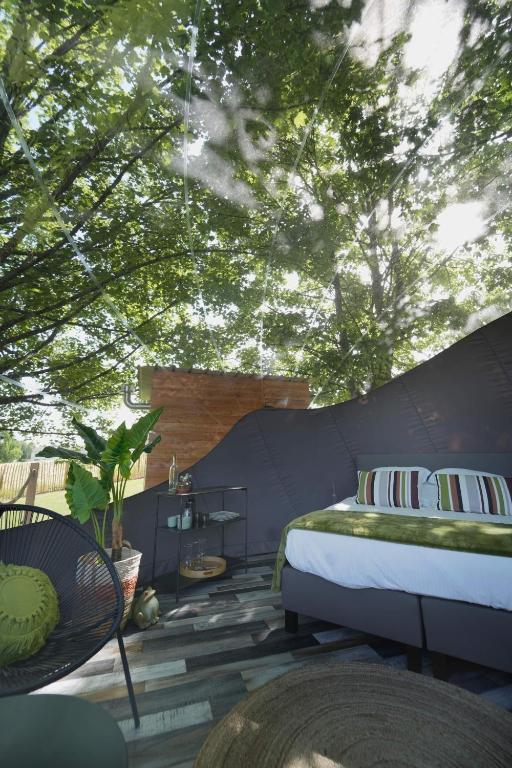 Zahrada ubytování Bulles Odette & Ginette et Tiny House Suzette "Au guet Marais" Etape Insolite