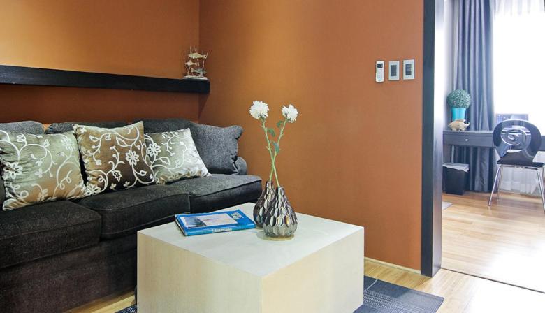 Posezení v ubytování Boracay Suites