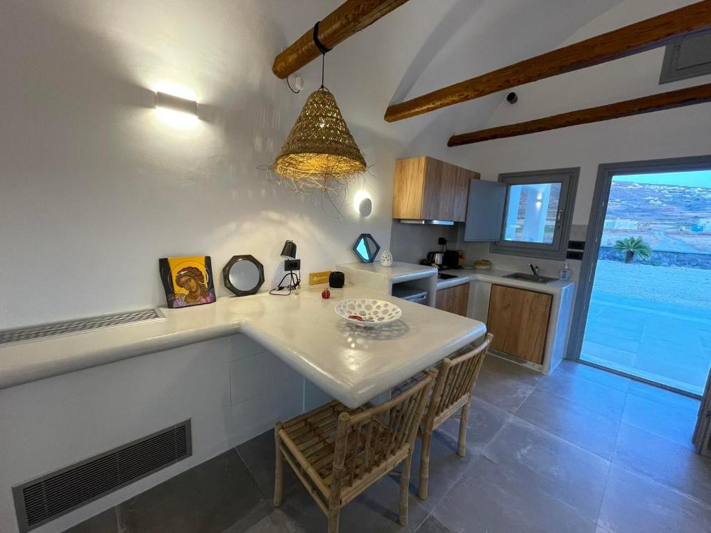 Kuchyň nebo kuchyňský kout v ubytování Anemi Vine Villas