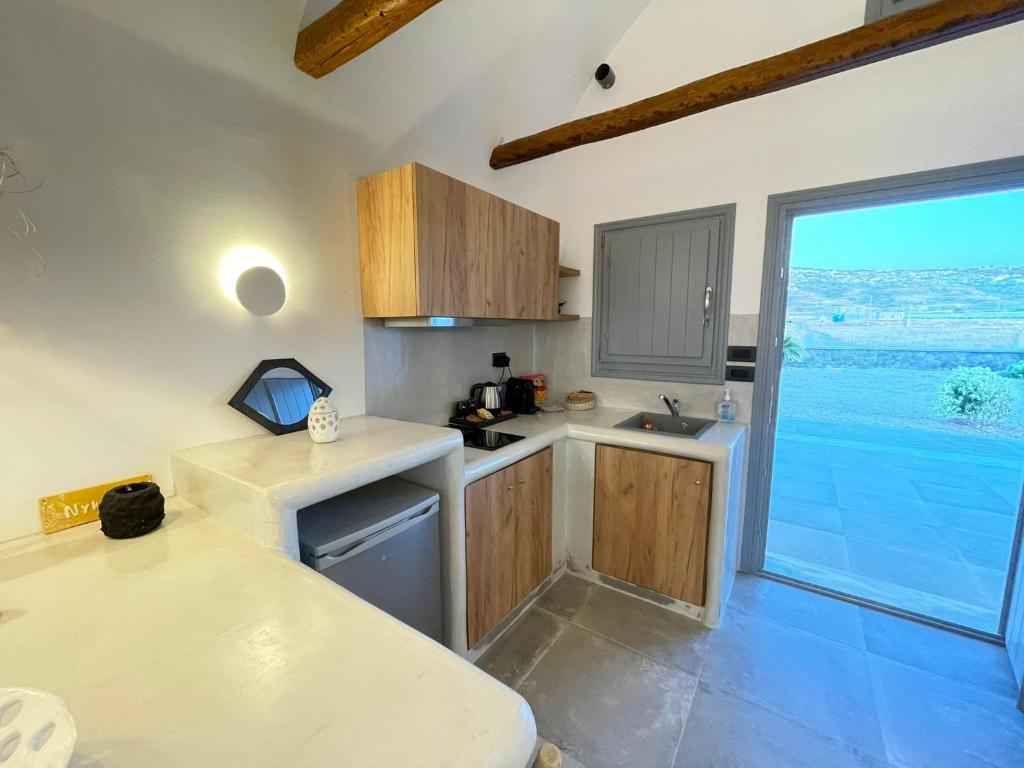 Kuchyň nebo kuchyňský kout v ubytování Anemi Vine Villas