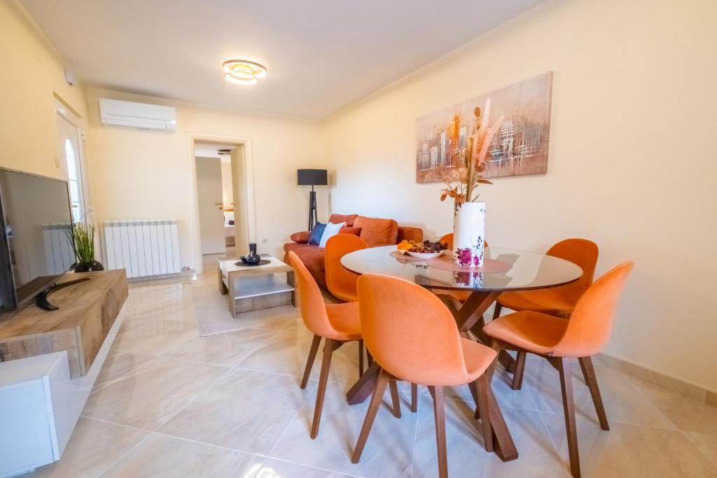 Posezení v ubytování Apartments Laganini