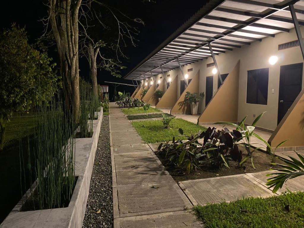 Un jardín fuera de Baum Hotel