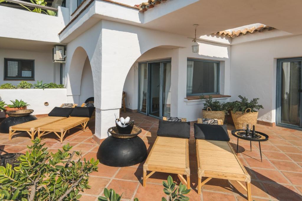 Posezení v ubytování B&B Muse Marbella