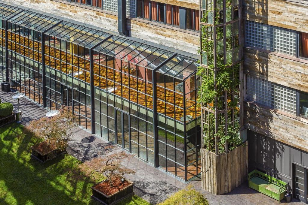 an overhead view of a building under construction at Rooms Hotel Tbilisi in Tbilisi City