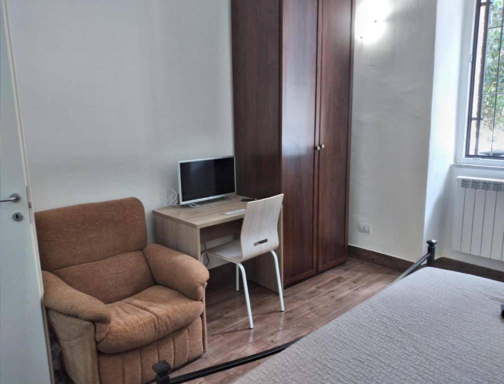 TV a/nebo společenská místnost v ubytování Curti Granda