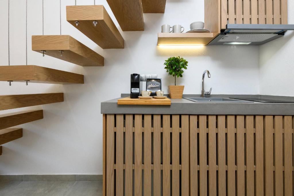 Kuchyň nebo kuchyňský kout v ubytování Soho Exclusive Suites