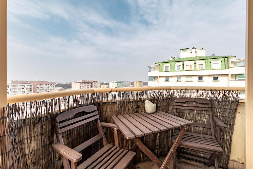 Balkón alebo terasa v ubytovaní Apartament Żytnia with SAUNA by Your Freedom