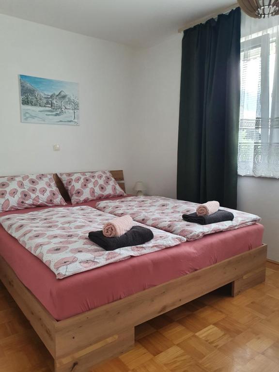 Postel nebo postele na pokoji v ubytování Apartma Kreda