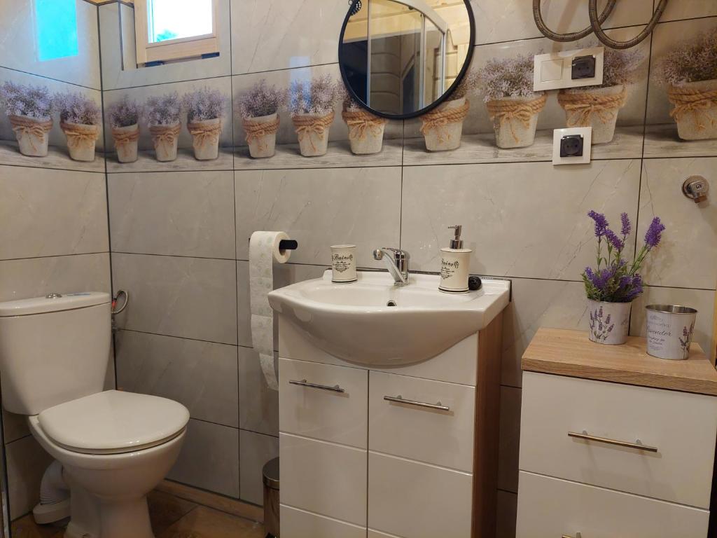 Kúpeľňa v ubytovaní Domek Kalilla