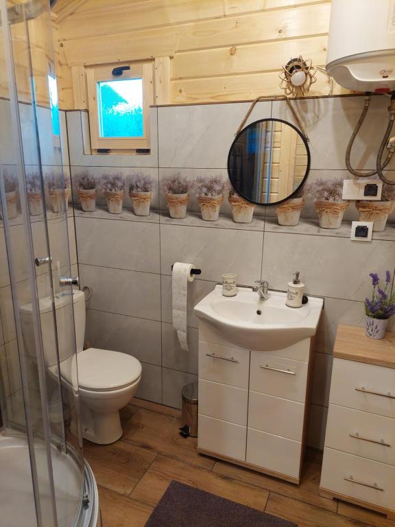 Kúpeľňa v ubytovaní Domek Kalilla