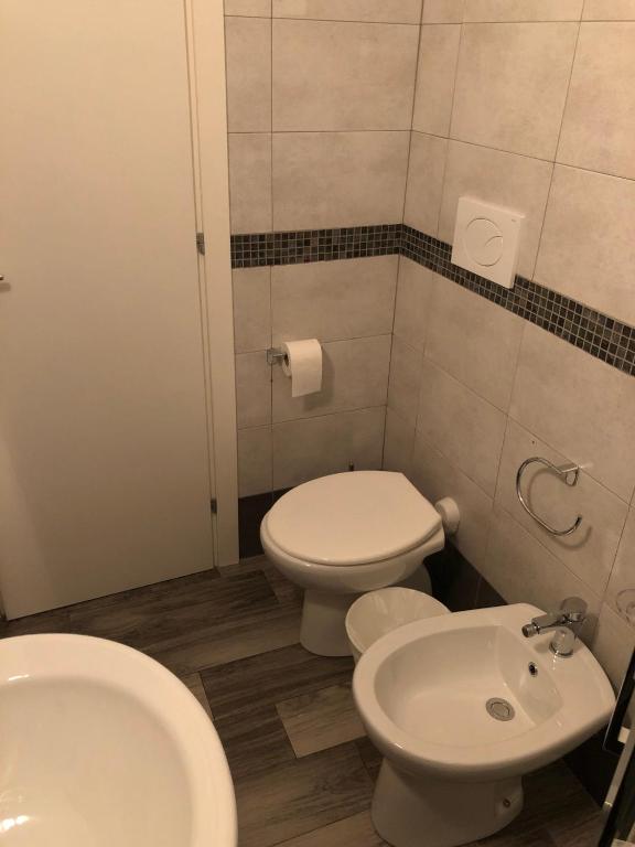 Koupelna v ubytování Vinsea Hotel