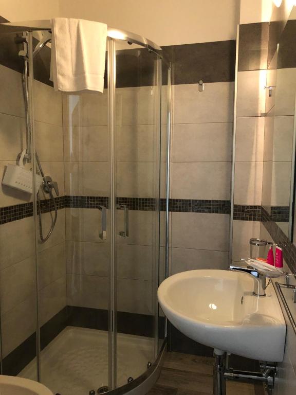 Koupelna v ubytování Vinsea Hotel