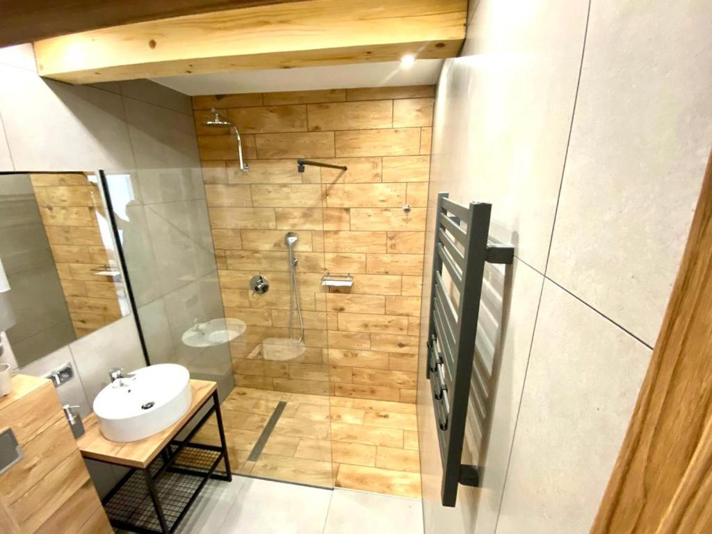 Kúpeľňa v ubytovaní Osada Żywiec