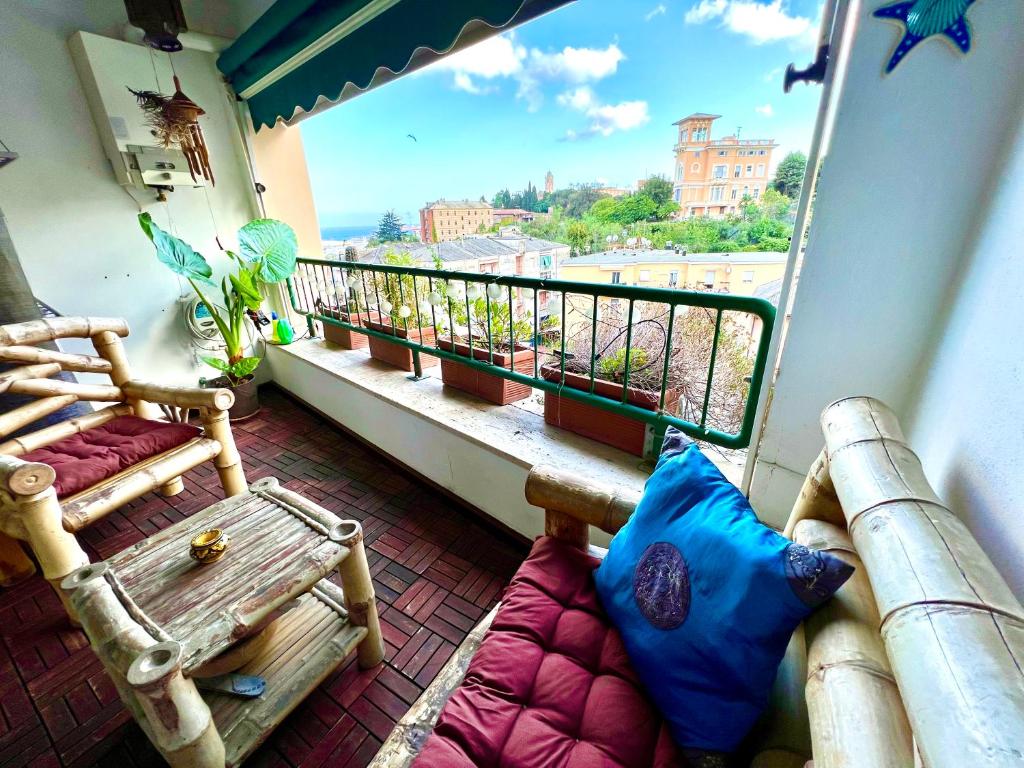 Balkón alebo terasa v ubytovaní Bali Loft Savona Albissola